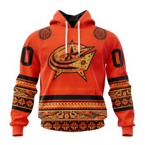Custom NHL Columbus Blue Jackets Specialized National Day For Truth And Reconciliation Unisex Pullover Hoodie