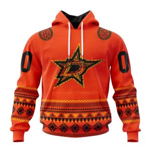 Custom NHL Dallas Stars Specialized National Day For Truth And Reconciliation Unisex Pullover Hoodie
