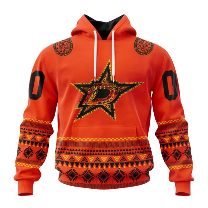 Custom NHL Dallas Stars Specialized National Day For Truth And Reconciliation Unisex Pullover Hoodie