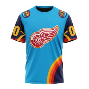 Custom NHL Detroit Red Wings Special All-Star Game Atlantic Ocean Unisex Tshirt TS3778