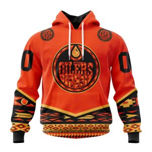 Custom NHL Edmonton Oilers Specialized National Day For Truth And Reconciliation Unisex Pullover Hoodie