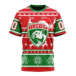 Custom NHL Florida Panthers Specialized Unisex Christmas Is Coming Santa Claus Unisex Tshirt TS3795