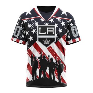 Custom NHL Los Angeles Kings Specialized Kits For Honor US's Military Unisex Tshirt TS3799