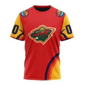 Custom NHL Minnesota Wild Special All-Star Game Florida Sunset Unisex Tshirt TS3805