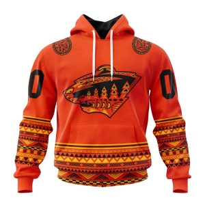 Custom NHL Minnesota Wild Specialized National Day For Truth And Reconciliation Unisex Pullover Hoodie