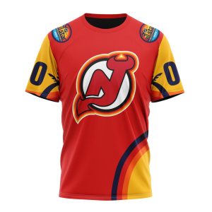 Custom NHL New Jersey Devils Special All-Star Game Florida Sunset Unisex Tshirt TS3823