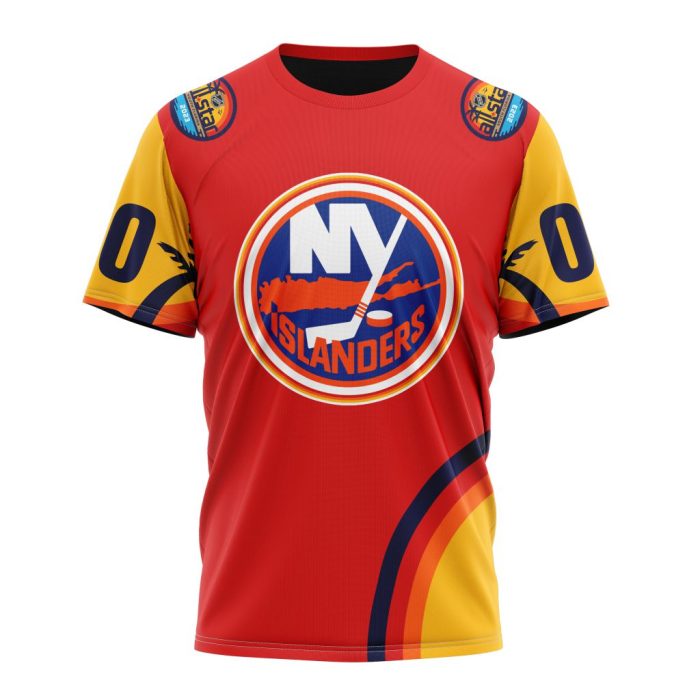 Custom NHL New York Islanders Special All-Star Game Florida Sunset Unisex Tshirt TS3830