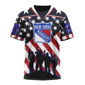 Custom NHL New York Rangers Specialized Kits For Honor US's Military Unisex Tshirt TS3838