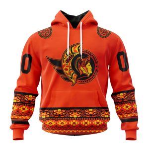 Custom NHL Ottawa Senators Specialized National Day For Truth And Reconciliation Unisex Pullover Hoodie