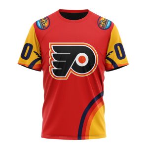 Custom NHL Philadelphia Flyers Special All-Star Game Florida Sunset Unisex Tshirt TS3849