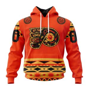 Custom NHL Philadelphia Flyers Specialized National Day For Truth And Reconciliation Unisex Pullover Hoodie