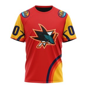 Custom NHL San Jose Sharks Special All-Star Game Florida Sunset Unisex Tshirt TS3863