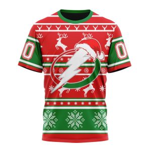 Custom NHL Tampa Bay Lightning Specialized Unisex Christmas Is Coming Santa Claus Unisex Tshirt TS3890