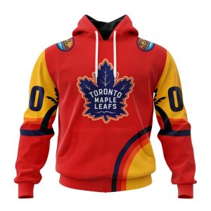 Custom NHL Toronto Maple Leafs Special All-Star Game Florida Sunset Unisex Pullover Hoodie