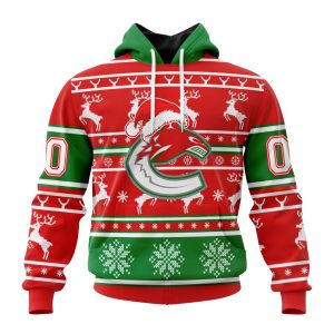 Custom NHL Vancouver Canucks Specialized Unisex Christmas Is Coming Santa Claus Unisex Pullover Hoodie