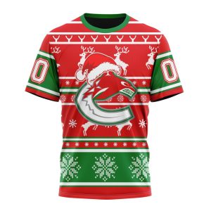 Custom NHL Vancouver Canucks Specialized Unisex Christmas Is Coming Santa Claus Unisex Tshirt TS3901