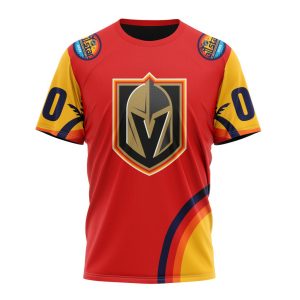 Custom NHL Vegas Golden Knights Special All-Star Game Florida Sunset Unisex Tshirt TS3903
