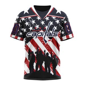 Custom NHL Washington Capitals Specialized Kits For Honor US's Military Unisex Tshirt TS3911