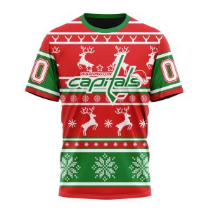 Custom NHL Washington Capitals Specialized Unisex Christmas Is Coming Santa Claus Unisex Tshirt TS3914