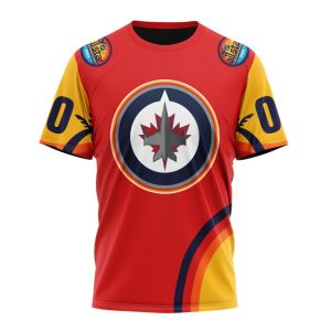 Custom NHL Winnipeg Jets Special All-Star Game Florida Sunset Unisex Tshirt TS3917