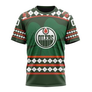 Customized Edmonton Oilers Shamrock Kits Hockey Celebrate St Patrick's Day Unisex Tshirt TS3932