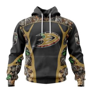 Customized NHL Anaheim Ducks Special Camo Hunting Design Unisex Hoodie