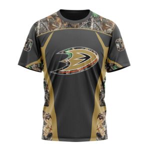 Customized NHL Anaheim Ducks Special Camo Hunting Design Unisex Tshirt TS3944