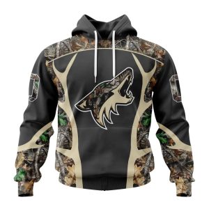 Customized NHL Arizona Coyotes Special Camo Hunting Design Unisex Hoodie