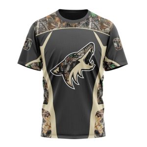 Customized NHL Arizona Coyotes Special Camo Hunting Design Unisex Tshirt TS3957
