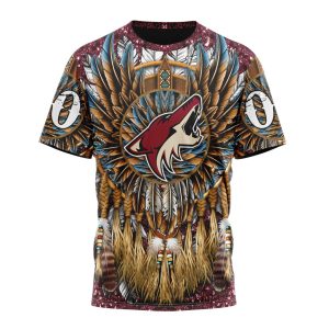 Customized NHL Arizona Coyotes Special Native Costume Design Unisex Tshirt TS3959