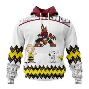 Customized NHL Arizona Coyotes Special Snoopy Design Unisex Pullover Hoodie