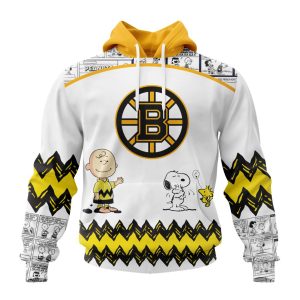 Customized NHL Boston Bruins Special Snoopy Design Unisex Pullover Hoodie