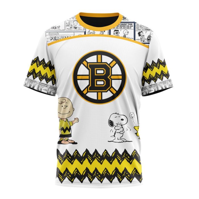 Customized NHL Boston Bruins Special Snoopy Design Unisex Tshirt TS3974