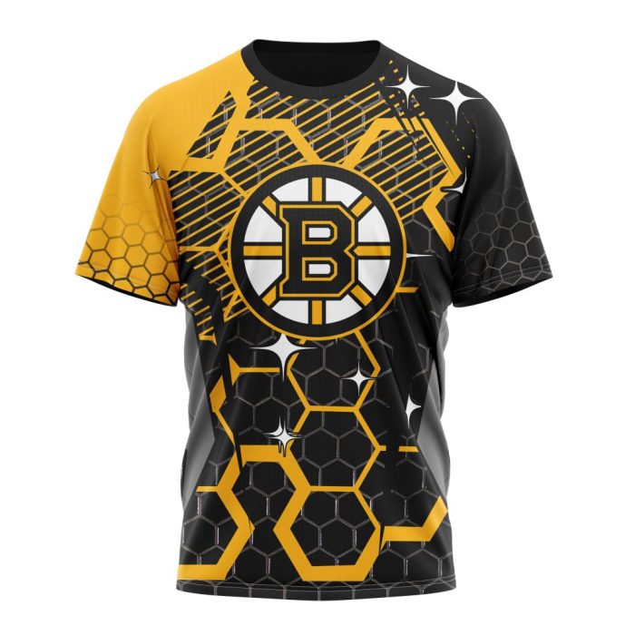 Customized NHL Boston Bruins Specialized Design With MotoCross Style Unisex Tshirt TS3977