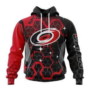 Customized NHL Carolina Hurricanes Specialized Design With MotoCross Style Unisex Pullover Hoodie