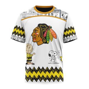 Customized NHL Chicago Blackhawks Special Snoopy Design Unisex Tshirt TS4025