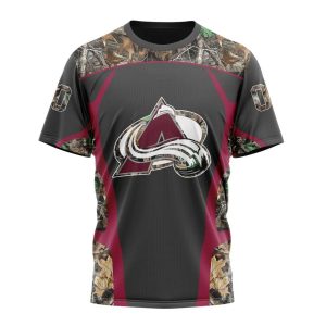 Customized NHL Colorado Avalanche Special Camo Hunting Design Unisex Tshirt TS4034