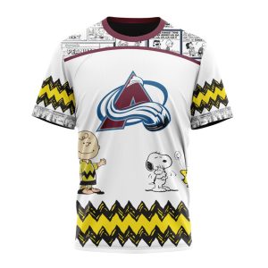 Customized NHL Colorado Avalanche Special Snoopy Design Unisex Tshirt TS4038