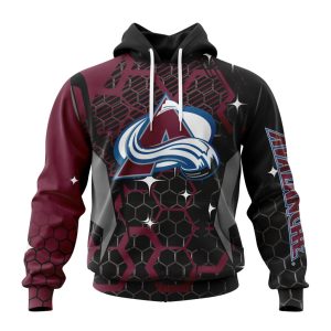 Customized NHL Colorado Avalanche Specialized Design With MotoCross Style Unisex Pullover Hoodie