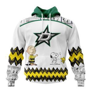Customized NHL Dallas Stars Special Snoopy Design Unisex Pullover Hoodie
