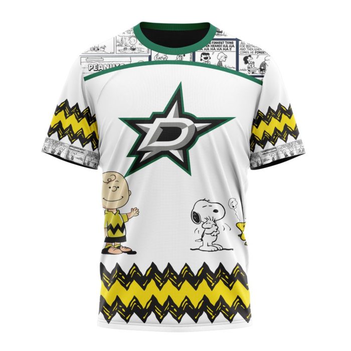 Customized NHL Dallas Stars Special Snoopy Design Unisex Tshirt TS4064