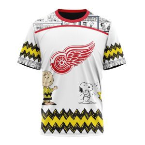 Customized NHL Detroit Red Wings Special Snoopy Design Unisex Tshirt TS4077