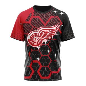Customized NHL Detroit Red Wings Specialized Design With MotoCross Style Unisex Tshirt TS4080