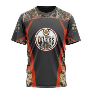 Customized NHL Edmonton Oilers Special Camo Hunting Design Unisex Tshirt TS4085