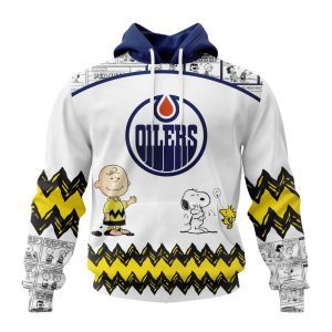 Customized NHL Edmonton Oilers Special Snoopy Design Unisex Pullover Hoodie