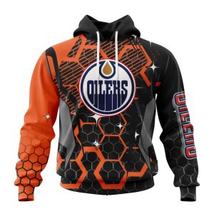 Customized NHL Edmonton Oilers Specialized Design With MotoCross Style Unisex Pullover Hoodie