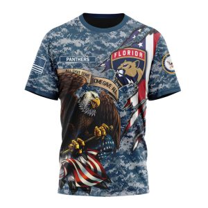 Customized NHL Florida Panthers Honor US Navy Veterans Unisex Tshirt TS4097
