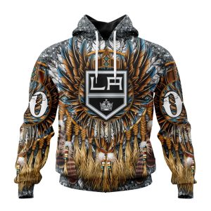 Customized NHL Los Angeles Kings Special Native Costume Design Unisex Pullover Hoodie