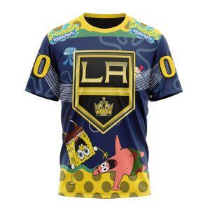 Customized NHL Los Angeles Kings Specialized Jersey With SpongeBob Unisex Tshirt TS4119