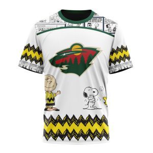 Customized NHL Minnesota Wild Special Snoopy Design Unisex Tshirt TS4128